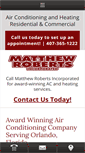 Mobile Screenshot of matthewrobertsinc.com